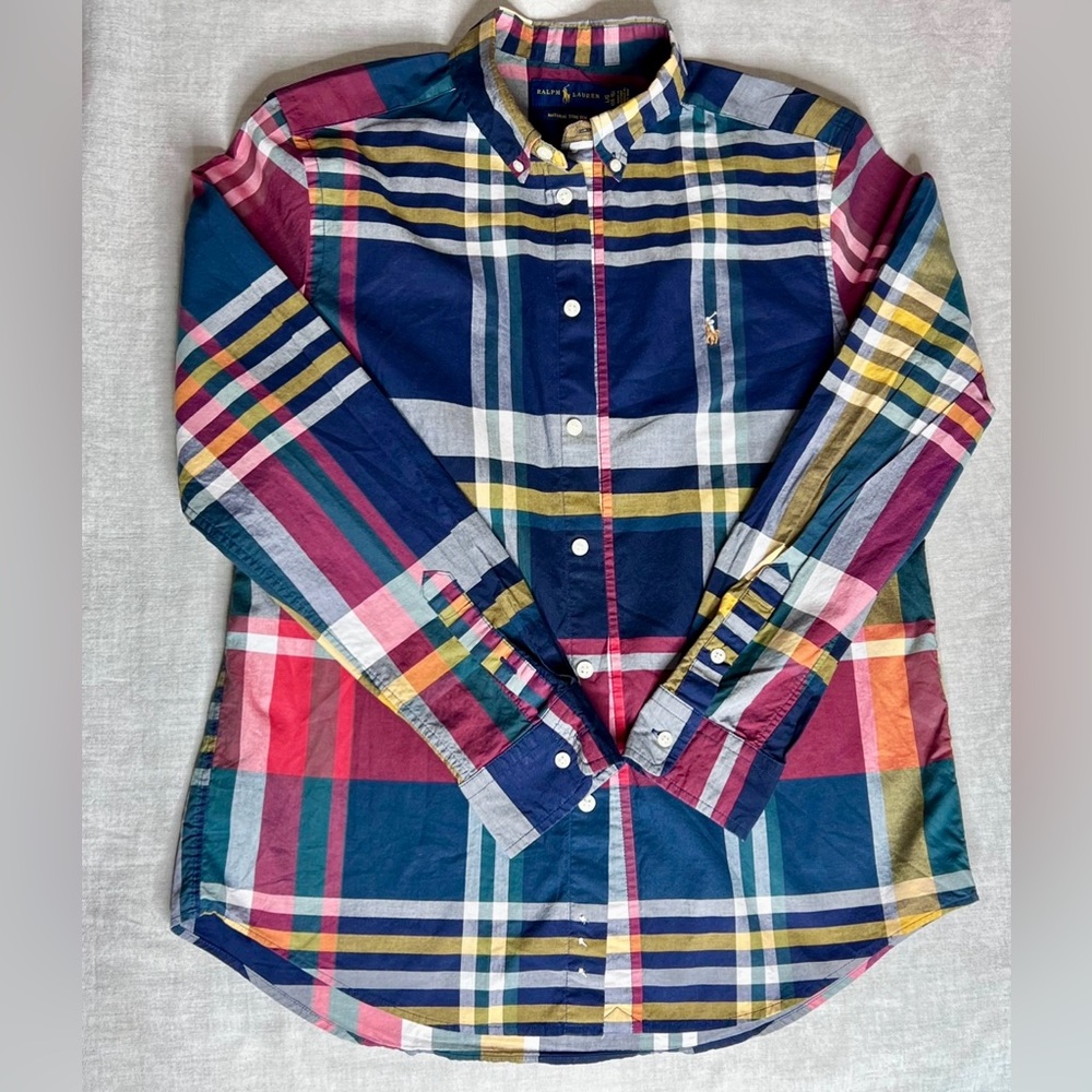 Ralph Lauren boy L 14-16 plaid shirt